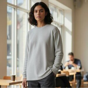 LL Bean 100% Cotton Women’s Long Sleeve Heavy Weight Thermal Large Tall